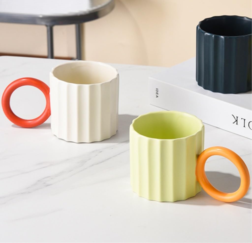 Kawa Kubek Filiżanki do Kawy Kubki Kubki Do Kawy Herbata Mleko Woda Pitna Para Kubek Prezent Urodzinowy Kubek Ceramiczny Kubek Do Herbaty Kubki Do Kawy Filiżanka do Kawy Kubków(Grün)