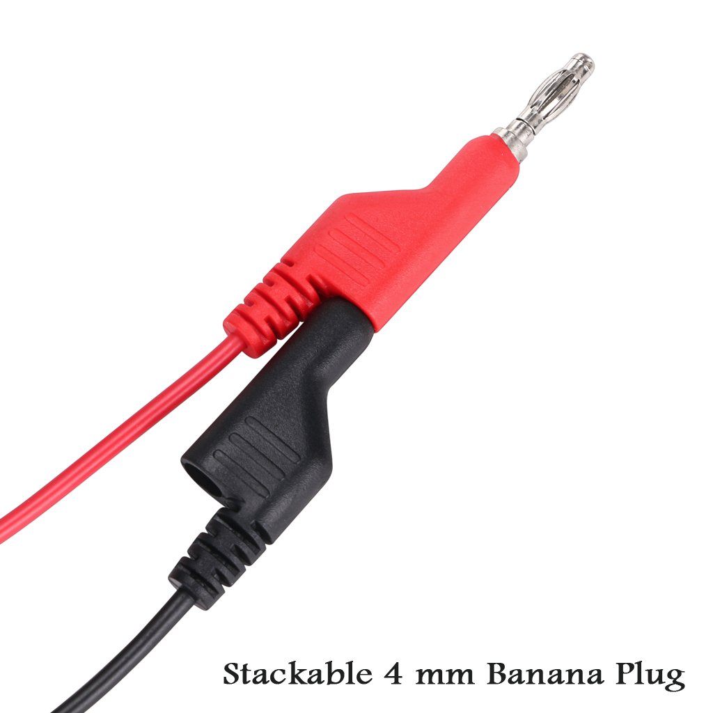 Sumnacon Stackable Banana Plug to Test Hook Alligator Clips Test Cable Kit — Amazon image 3