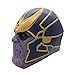 Super Villain Mask Halloween Party Cosplay Latex Full Head Free Size Mask Purple