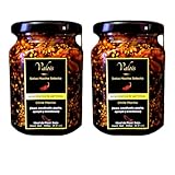 2 Pack - Original Mexican Morita Macha Sauces whit cranberries and seeds, spicy intensive, handcrafted, 100% naturals.