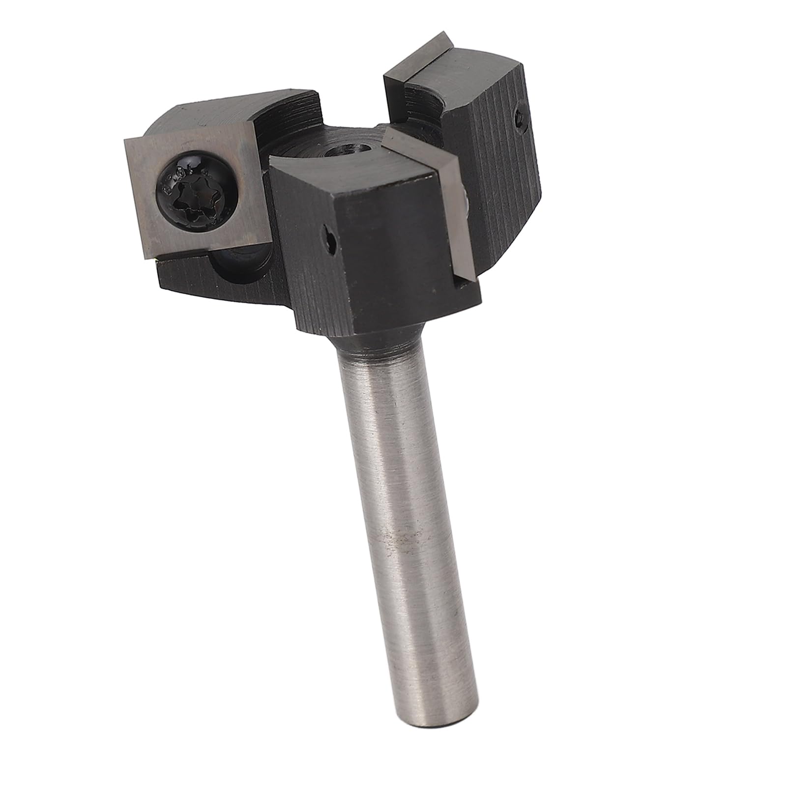 Frez do powierzchni Spoilboard Trzpień 8 mm 3 rowki 1 1/2 cala Średnica cięcia Przeciwluzowy Bit do strugania drewna Stal wysokowęglowa Narzędzie do obróbki drewna CNC do