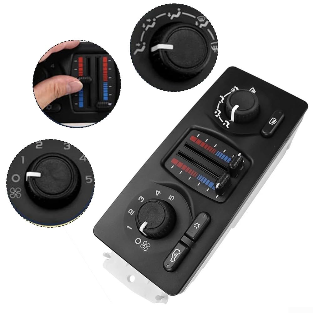 Panel de repuesto de módulo de control de clima de aire acondicionado ABS negro para GMC para Sierra para Yukon para Cadillac para Escalade para Envoy para Buick para Saab 9-7X 2002-2009 OE