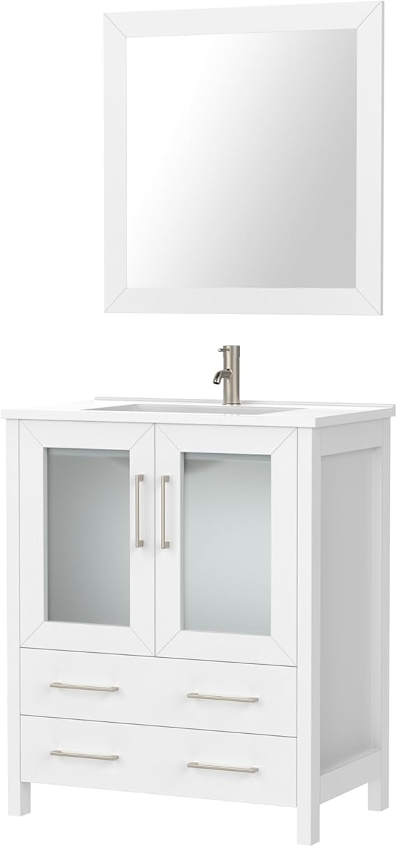 Amazon.com: HomeBeyond 30 Inch Modern Bathroom Vanity with Sink ...