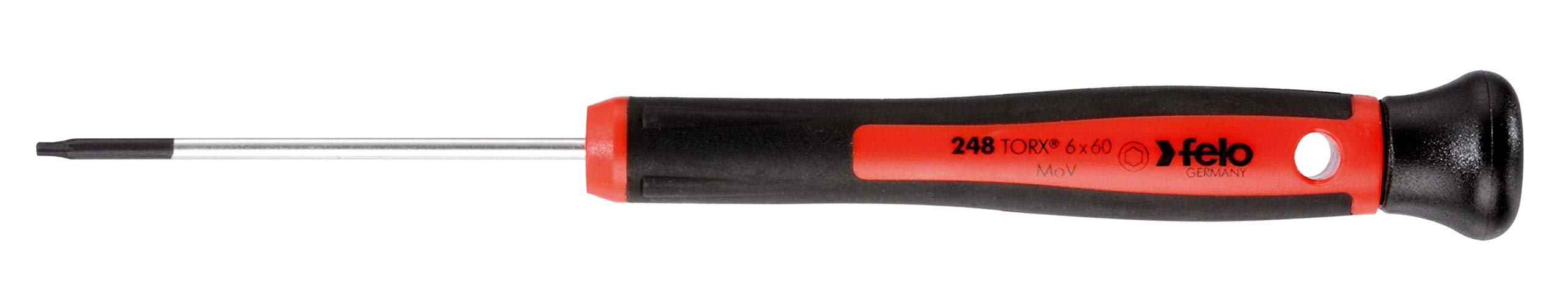 Felo 0715731790 Torx T5 x 2-3/8-Inch Precision Screwdriver, 248 Series, Multi-coloured