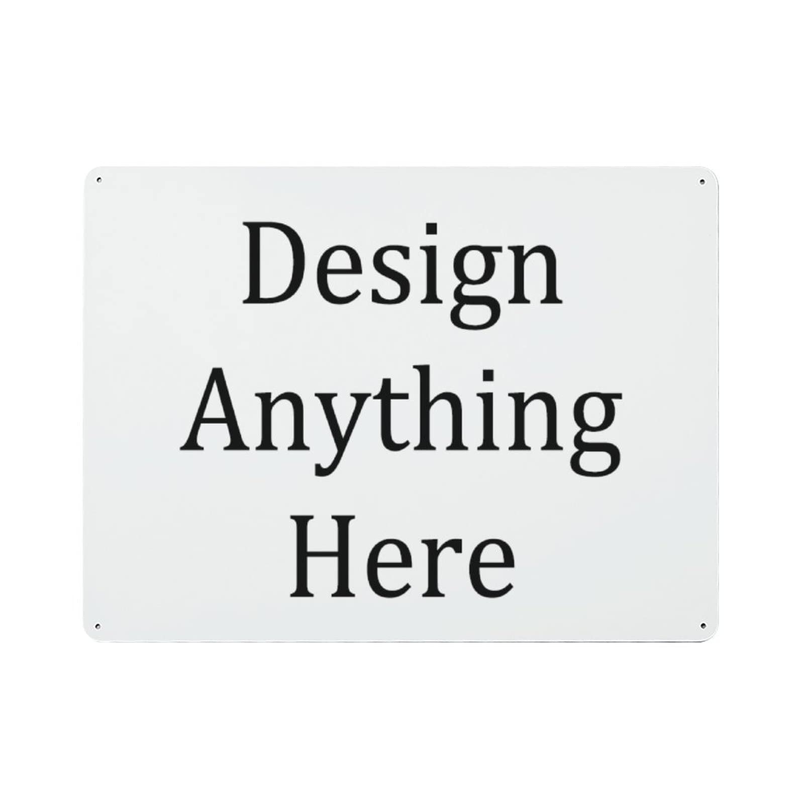 DJNGN Personalised Metal Tin Sign - Add Your Photo Text - Waterproof Aluminum Sign for Farm Garden Coffee Bar Family Wall Home Decor,Horizontal Metal Plaque 12"x16"