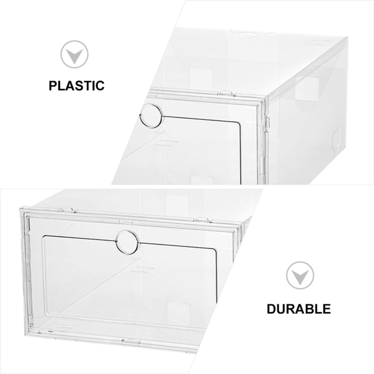 6 Piezas Caja Transparente para Guardar Zapatos Tipo Cajón