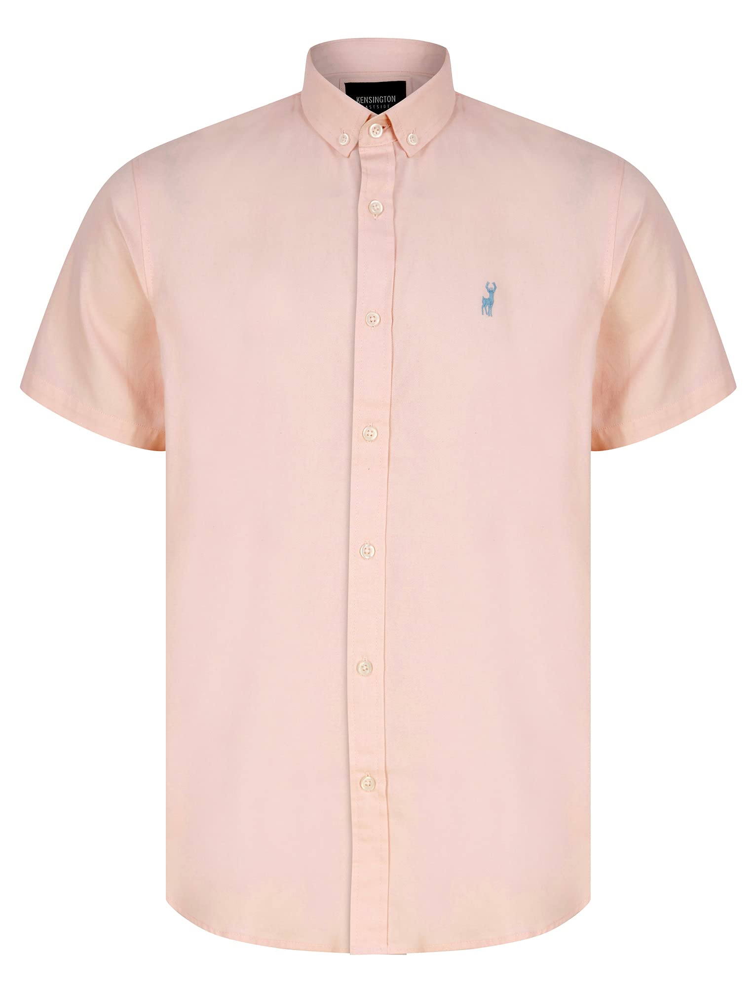 Kensington Eastside Men's Ballet Slipper Pink Buster Short Sleeve Cotton Twill Shirt