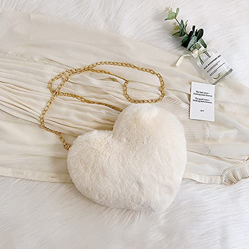 DD Retails Heart Shape Fluffy Sling Bag,Shoulder Bag,Cross Body Sling Bag For Girls,Soft Hand Bag For Girls,Stylish Bags For Girls (Multicolor) 1