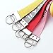 HRLORKC 50 Sets Key Fob Hardware Key Fob Keychain Wristlet with Split Ring 1.25 Inch