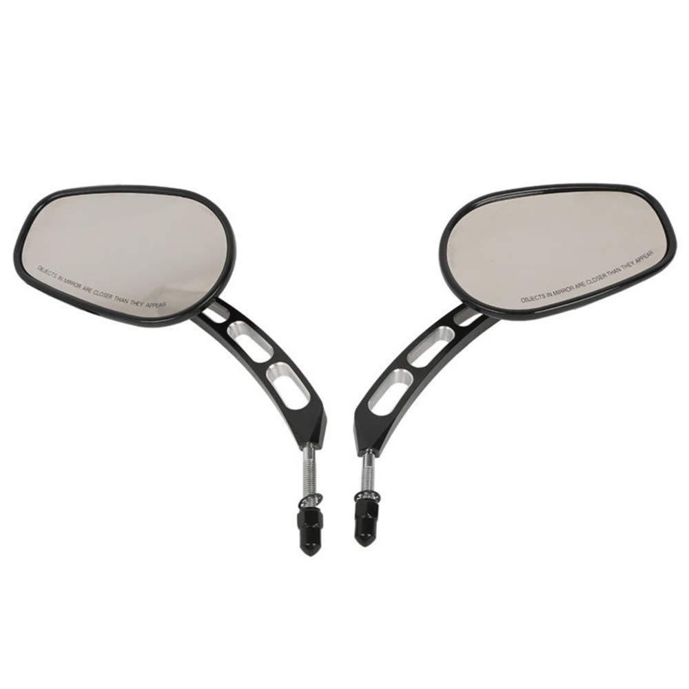 Rétroviseurs Latéraux Pour Harley-Davidson - Noir Ou Chrome, Tige 8mm, Compatible Nombreux Modèles (Sportster, Dyna, Softail…)