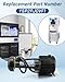 New Upgraded YSP2PJDVF1 Ice Maker Water Pump, Ice Machine Water Pump YSP2PJDVF1, 110V 2W