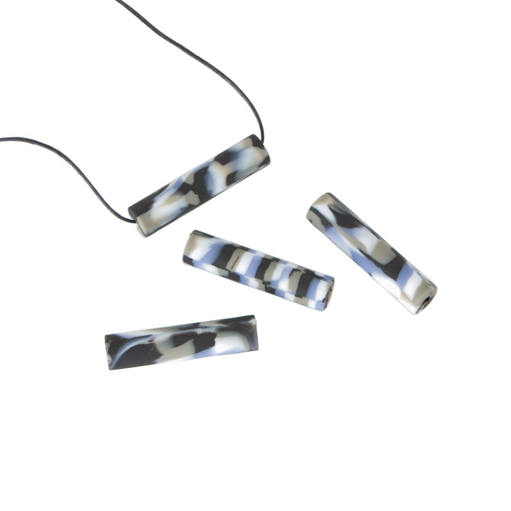 Chewigem Chubes - Collar masticable y ayuda para la estimulación | Suave, resistente, discreto | Ideal para cuerdas de sudadera o como collar | 3 repuestos | Diseñado para reducir la ansiedad y mejorar la concentración | Ideal para niños, adultos, autismo