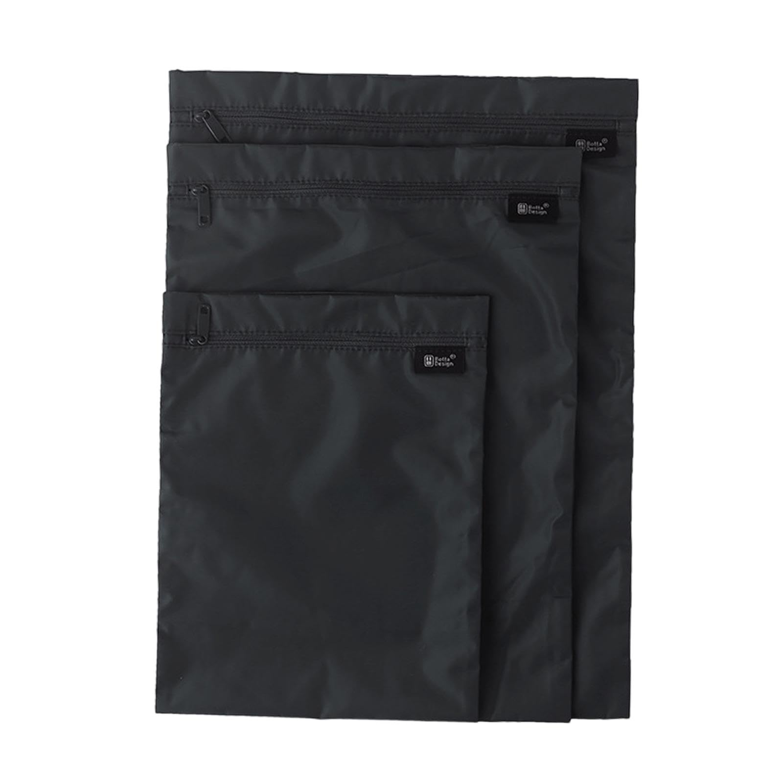 5 Set 3 Stück Reise-Wäschesäcke, wiederverwendbar, schmutzige Kleidung, Tasche für Pool, Reisen, Yoga, Schwarz