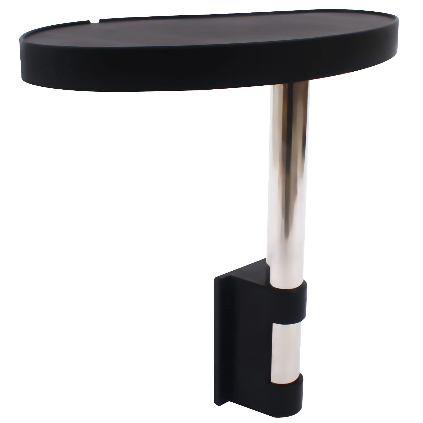 Plateau de spa noir - Design rotatif à 360° - Pour baignoires, piscines extérieures, jacuzzis - 59 x 37 x 53,5 cm
