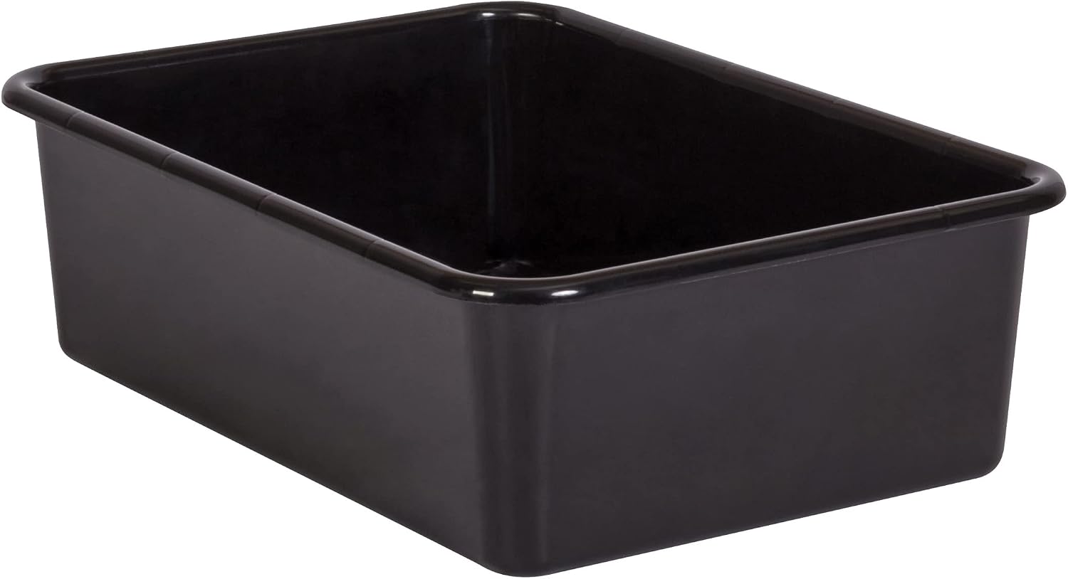 Teacher Created Resources® Black Large Plastic Storage Bin
