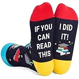 HAPPYPOP 2025 Graduation Gifts for Him and Her - Socks for the 2025 Graduate, College 8th Grade Graduation Gifts for Teen Girls and Boys