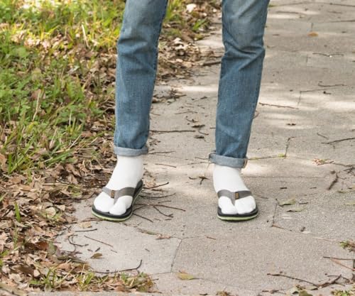 V-Toe Flip-Flop Socks - Tabi Split Toe Thicker Cotton for Men & Women - Japanese Separated Socks2