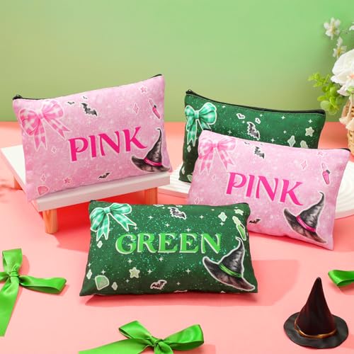 Meanplan 16 Pack Witch Cosmetic Bag Princess and Witch Party Favors Pink and Green Party Decorations Pouch Bags for Woman Lady Birthday Holiday Event Supplies4