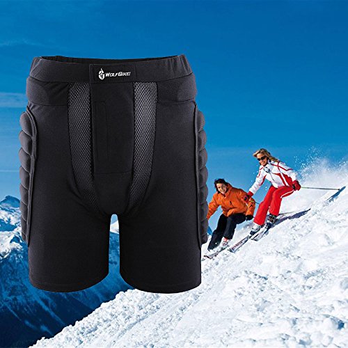 Topyond Protective Hip Pad Shorts Skiing Snowboarding Safety Gear with EVA Padding Impact Protection for Men Women and Kids XL (XL)