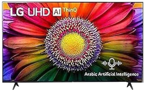 Image of LG, UHD 4K TV, 50 inch UR80 series, WebOS Smart AI ThinQ, Magic Remote, 3 side cinema, HDR10, HLG, AI Sound Pro (5.1.2ch), 2 Pole stand, 50UR80006LJ.AFU