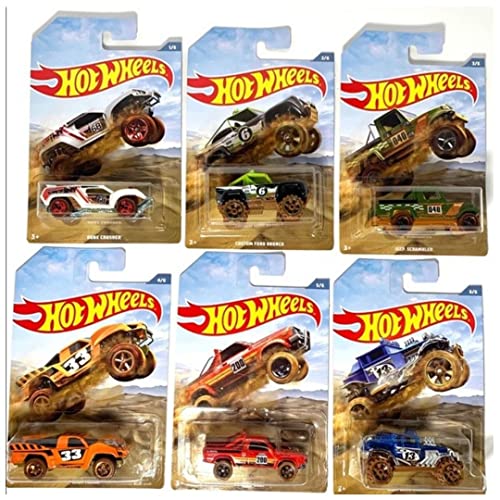 Hot Wheels 2019 Off Road Baja Truck Series Complete Set of 6 1/64 Scale Diecast Vehicles