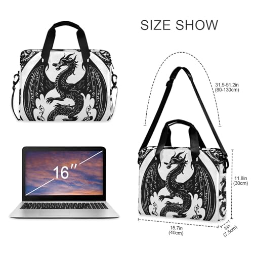 Maletín porta laptop ALAZA Black Dragon 13-15.6 pulg miniatura 5