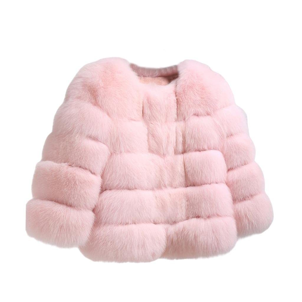 shopora Women'S Faux Fur Coat Fall Winter Clothes Jacket Outwear Casual Short Warm Pink L | Womens Clothing | Coats & Jackets-picture-38