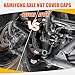 Front Axle Cover Caps for Can-Am Spyder GS/RS RT ST F3 2018-2025 All Models, Aluminum Axle Blocks Nuts for Can-Am Spyder GS RS RT ST F3 Accessories(Skull Style)