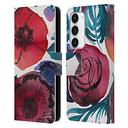 Housse en cuir fine Samsung S23 5G Mai Autumn Violetta aux finitions soignées