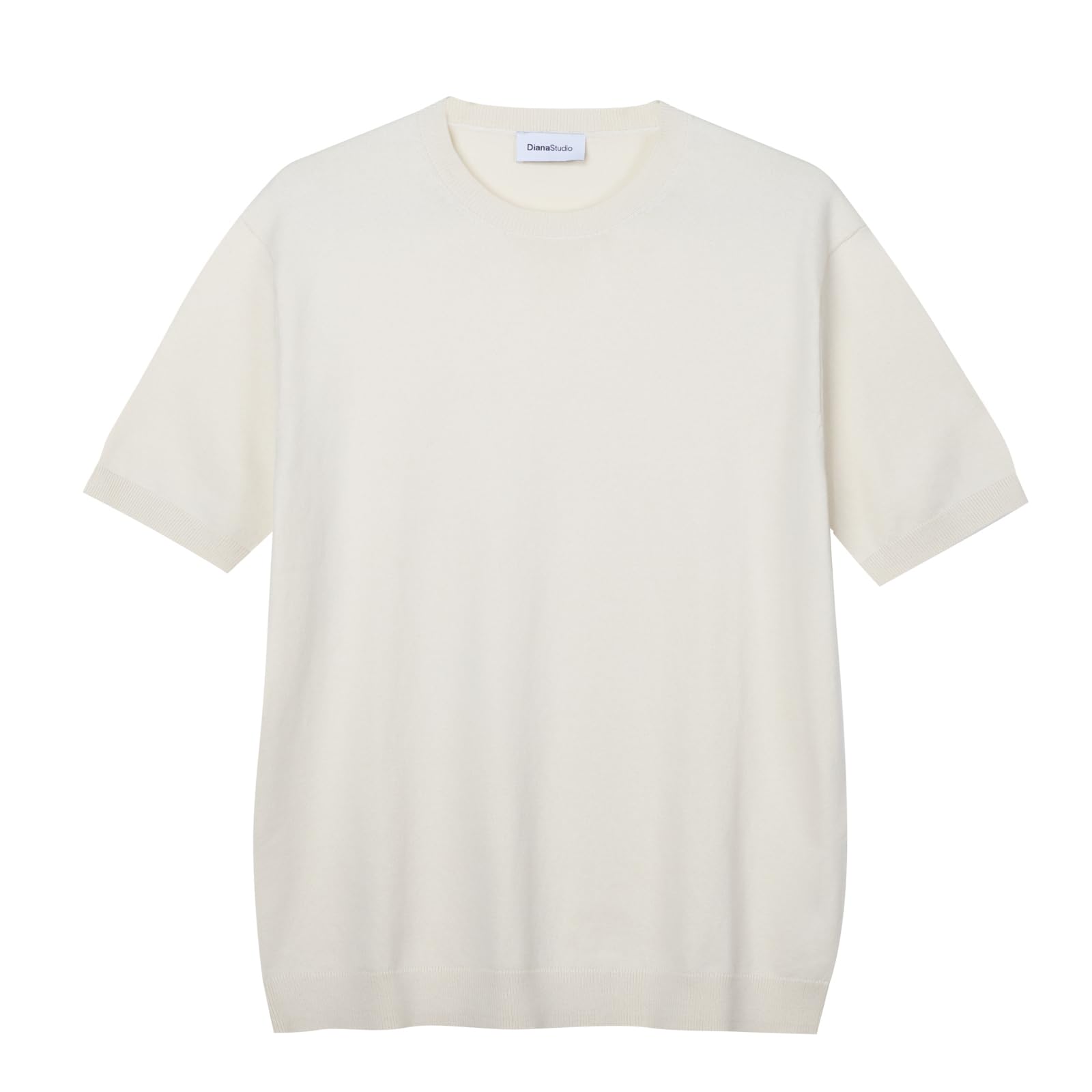 T-Shirt Ecru XXL Diana Studio Homme en coton blanc écru coupe confort