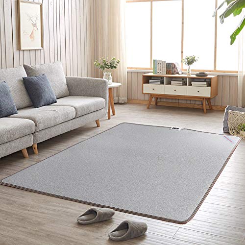 OLYDON Heated Floor Mat - Waterproof Under Rug - Heater Electric Carpet House Area Warmer for Home
