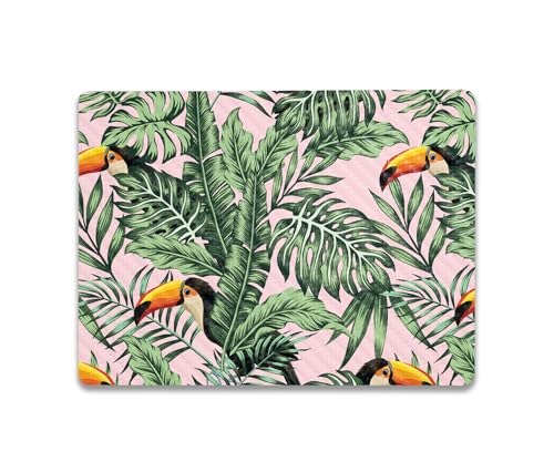 Image of MightySkins Carbon Fiber Skin Compatible with Microsoft Surface Laptop Go 3 (2023) Full Wrap Kit - Hidden Toucan | Protective, Durable Textured Carbon Fiber Finish | Made in The USA