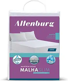 Protetor de Colchão Malha Slim Casal Altenburg Branco Casal Tecido