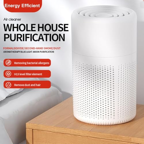 Valtreecho Air Purifiers for Bedroom, Home, Quiet HEPA Air Purifier for Smoke Pollen, Pet Dander, Odor, Dust Remove, H13 HEPA 3-stage Filter Small Air Purifier, Kitchen and Office - Image 2