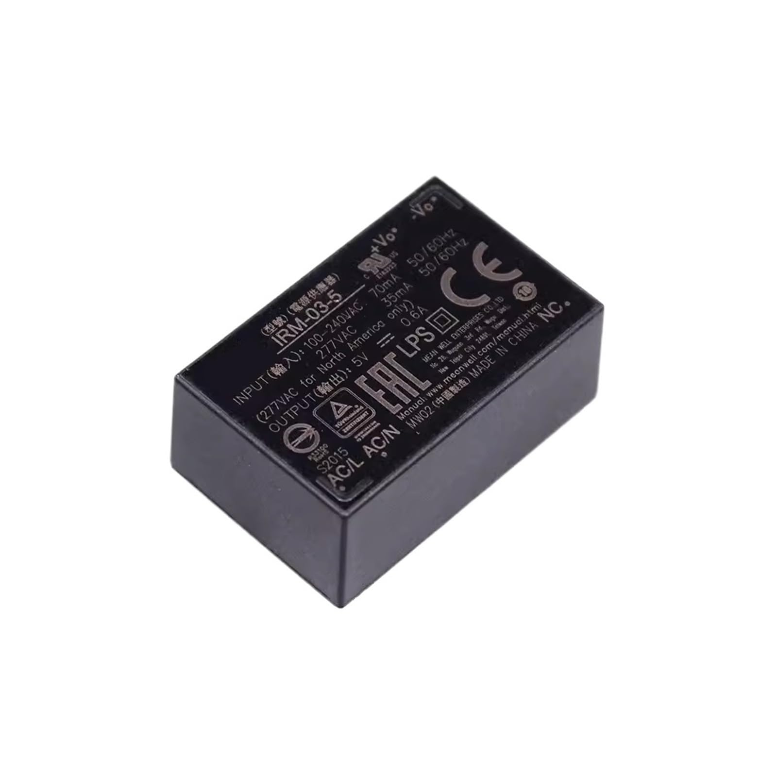 JJKKOZVQF IRM-03-5S 5V 600mA IRM-03 Series DC 3W Single Output Power Supply