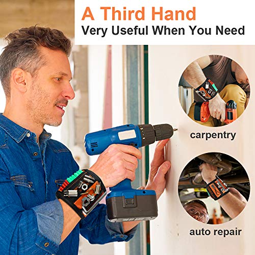 Gifts For Men Magnetic Wristband Christmas Stocking Stuffers For Men Tool Belt For Holding Screws Birthday Gifts For Men Who Have Everything Cool Stuff Gadget Ideas For Women Husband Him Carpenters #TOP5