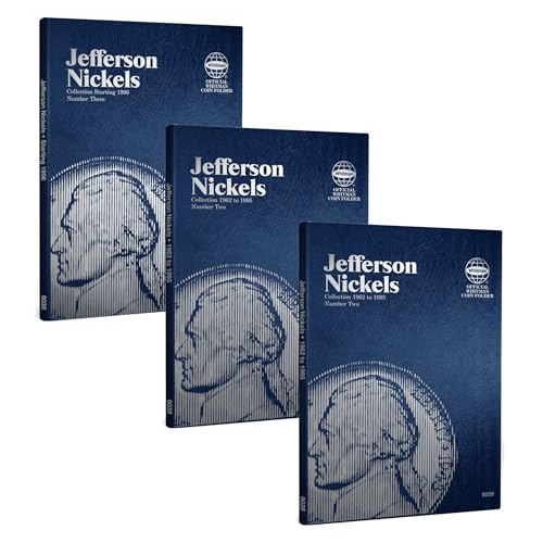Whitman U.S. Jefferson Nickel Coin Folder Three Volume Set 1938 2023#s 9009 9039 9035