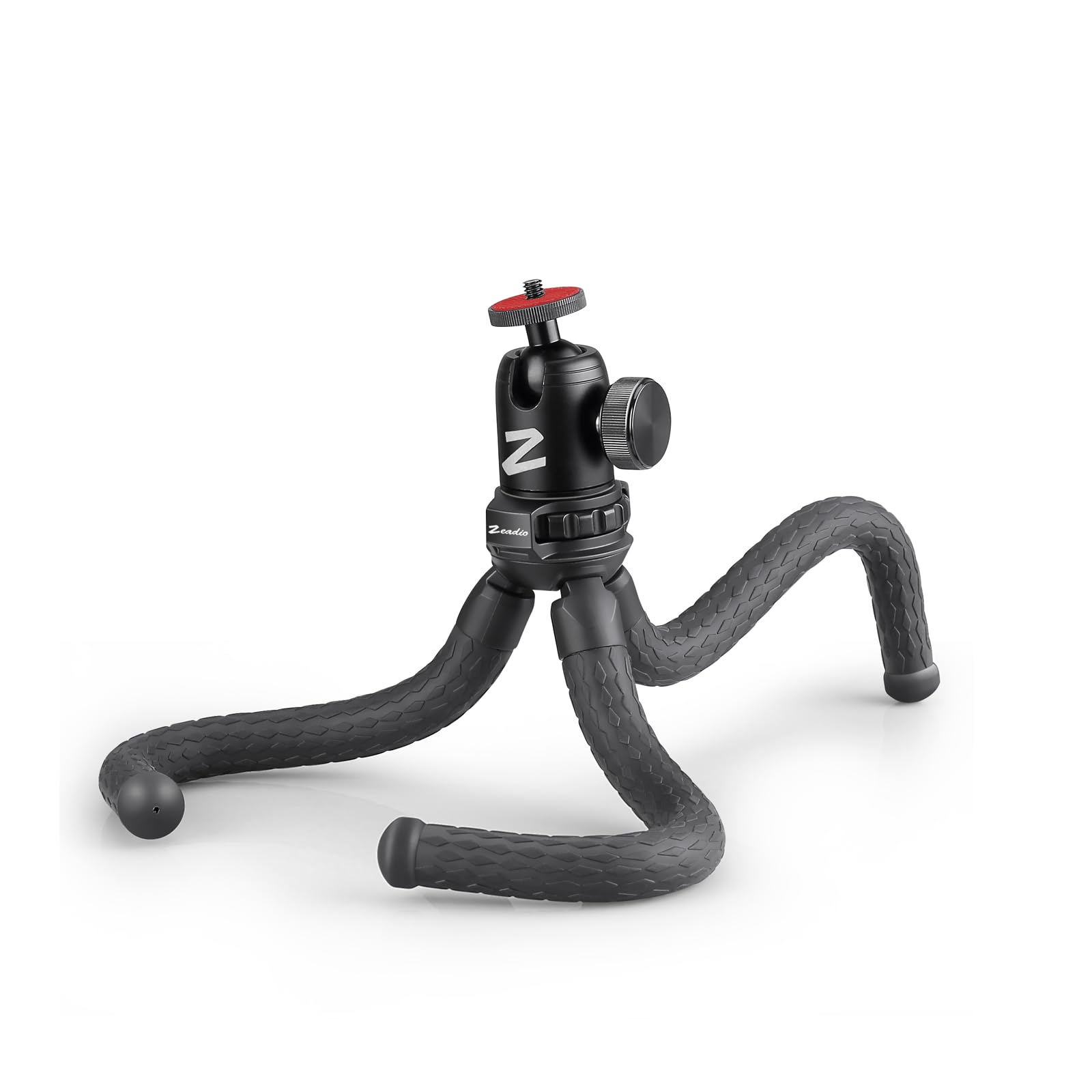 Zeadio Flexible Camera Tripod Kits, with Metal Ball Head Mount for Camera,Camcorder, Action Cameras and All Smartphones