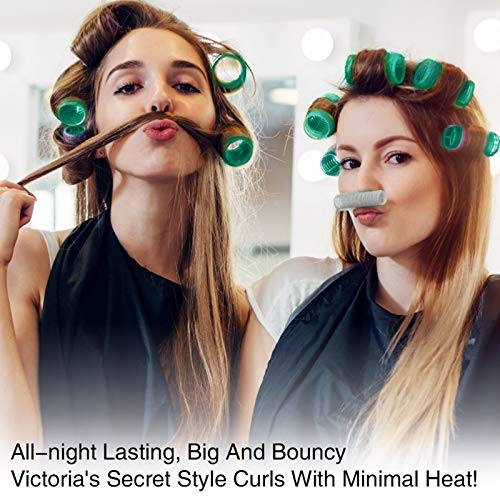 Hair Rollers Set, Self Grip Jumbo Hair Rollers Curlers,Salon Hair Dressing 2.5 Inch Rollers for Hair DIY, Curly Hairstyle Tools for Women, Multicolor 5 Size 40 Packs (66mm 54mm 44mm 32mm 25mm 40Pack) - Thumbnail 7