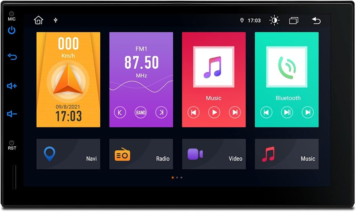 XTRONS DSP 7''Android 11 Car Stereo Universal Double 2 DIN Head Unit 8-Core GPS Navigation Built-in CarAutoPlay Screen Mirroring Support 64bit Apps Dual WiFi PIP 1080P AHD Camera 4G DAB DVR OBDII TPMS