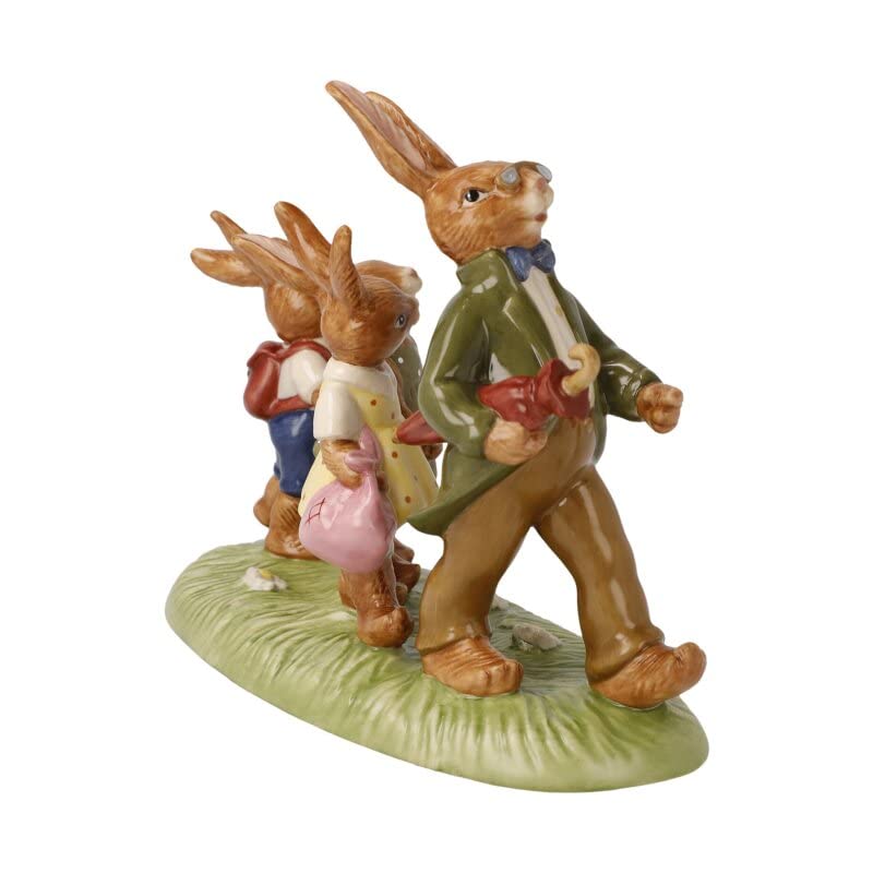 Goebel 66-845-34-1 Rabbit Figurine Hiking Day Porcelain 19 x 15 cm, White - Image 4