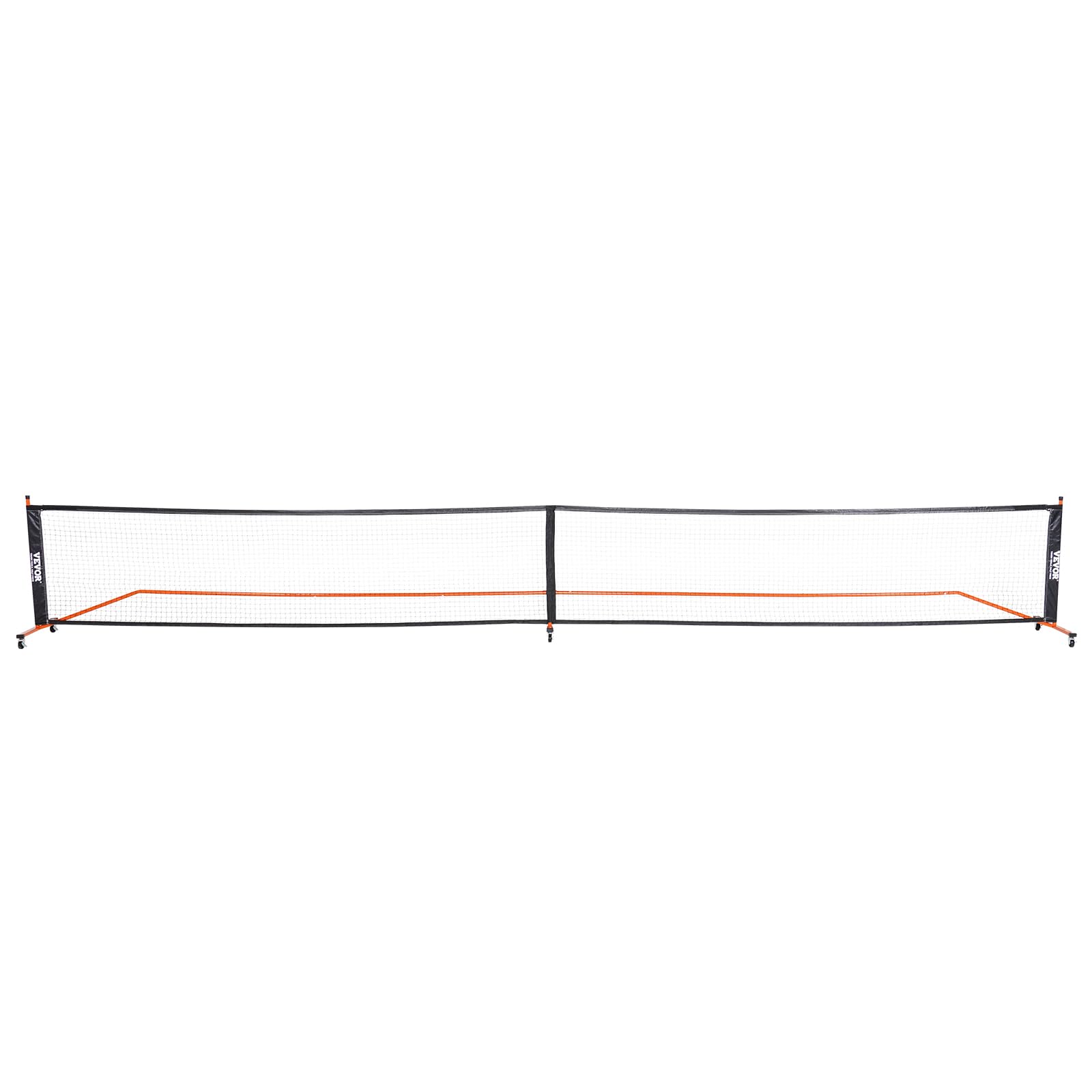 VEVOR Pickleball-Netz-Set, tragbares Pickleball-System in regulärer Größe mit Taschen, Bällen, Paddeln, Rädern und Spielfeldlinien, wetterbeständigem Metallrahmen und PE-Netz, für die Einfahrt im Hint