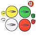 ArtCreativity Folding Pocket Frisbee Set - 12 Pack - Foldable Frisbees for Kids and Adults - Colorful Flying Disc Toys - Fun Birthday Party Favors for Boys and Girls - Summer Outdoor Activity Game