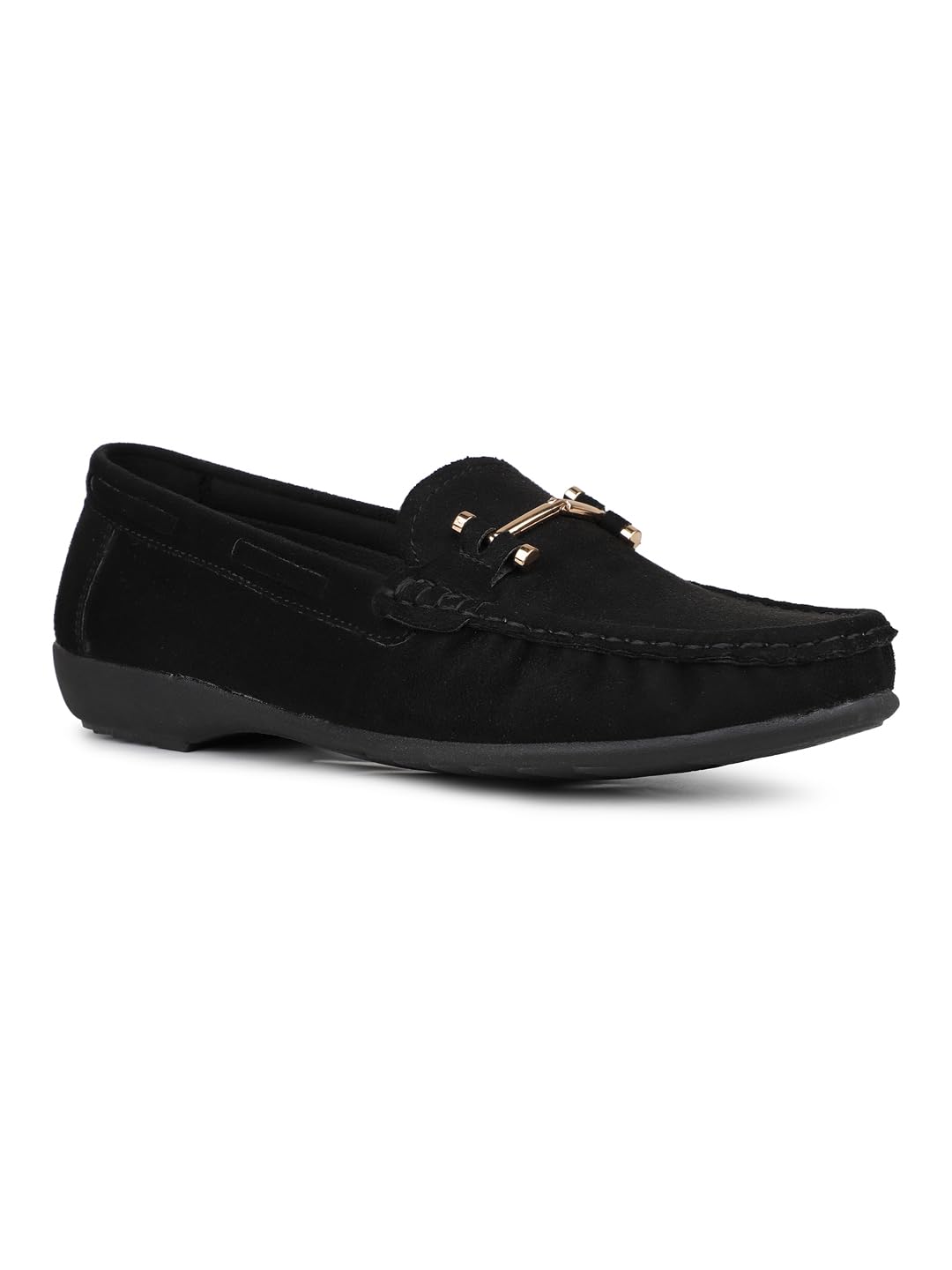 Womens Womens Black Casual Square Toe Loafers Loafer Flat-image-40