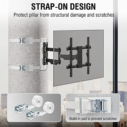 CondoMounts 32"–70" TVs | Indoor Full Motion TV Mount Fits Small Pillars & Poles 4"–12", No Drill Gazebo & Pergola TV Mount, VESA 400x400, Holds 80 lbs by CondoMounts - Image 6