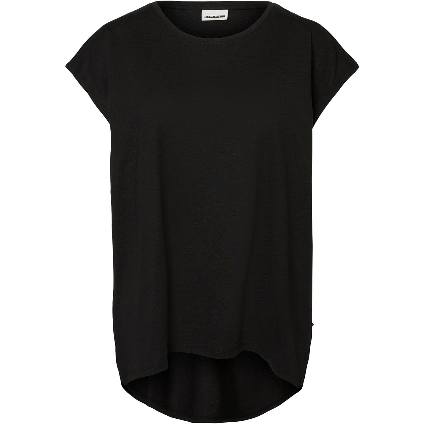 NOISY MAY NMMathilde Loose Long Top Frauen T-Shirt schwarz XS
