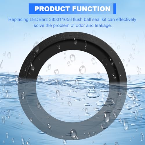 Image of RV Toilet Seal 385311658 Replacement for Dometic 300, 310 and 320 Toilet Seal Gasket Kit 385311658-2 Pack