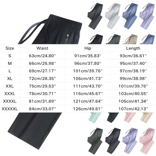 Stretch Active Pants for Women Over 50 Beeswan Stretchy Ice Silk Pants Quick Drying Comfy Fit Pant4