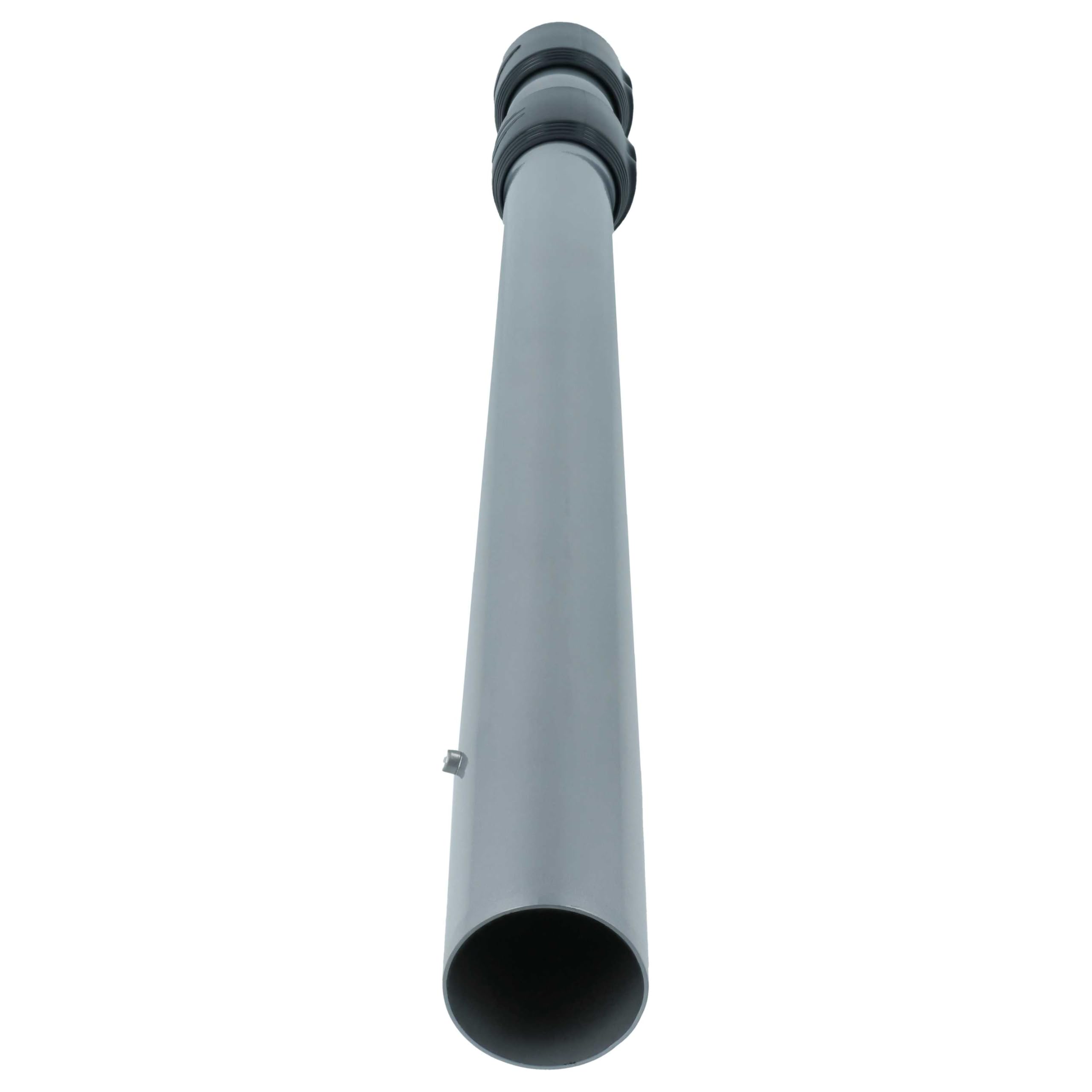vhbw tubo compatibile con Philips PowerPro Ultimate FC9920/69, FC9921/09 aspirapolvere - attacco 35 mm, 56-86,5 cm, nero/argento