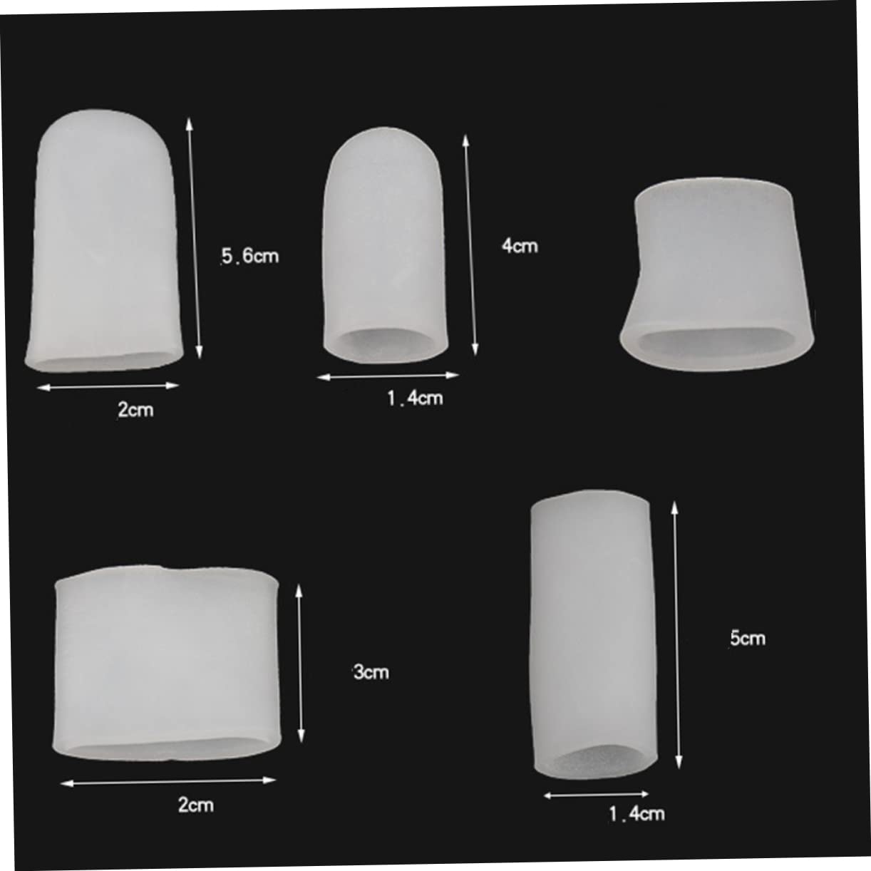 FOMIYES Elastic Finger Support Band 10pcs Silicone Thumb Protectors for Soft and Sturdy Suitable for Dishes Yard Work Sports Activities